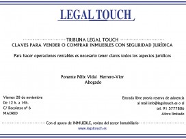 Tribuna Legal Touch: Claves para vender o comprar inmuebles con seguridad jurídica