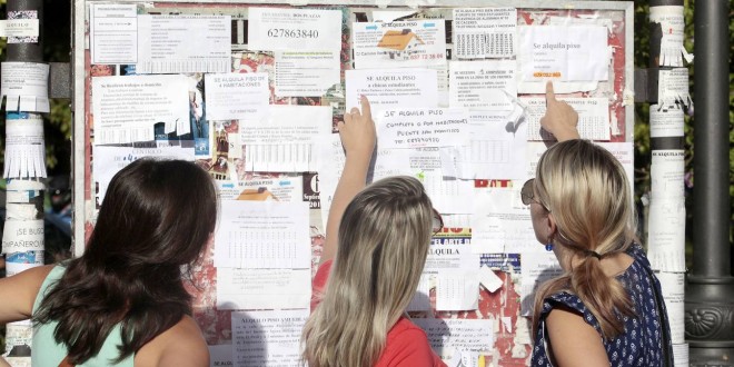 El alquiler de pisos para estudiantes crece un 30% durante el mes de Septiembre