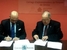 El Colegio de Administradores de Fincas de Girona firma un acuerdo con Coutot-Roehrig