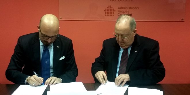 El Colegio de Administradores de Fincas de Girona firma un acuerdo con Coutot-Roehrig